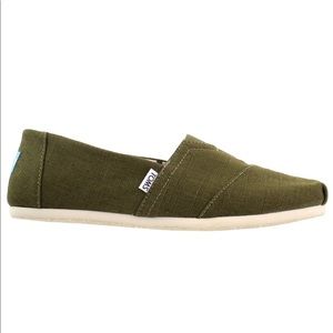TOMS Olive Green Heritage Canvas Shoes